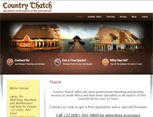 Tablet Screenshot of countrythatch.co.za